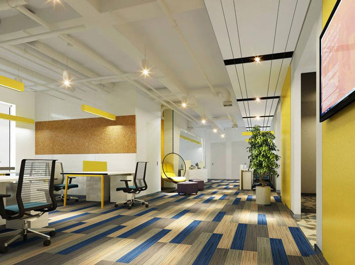 杭州湘湖辦公室過道裝修設(shè)計(jì)方案