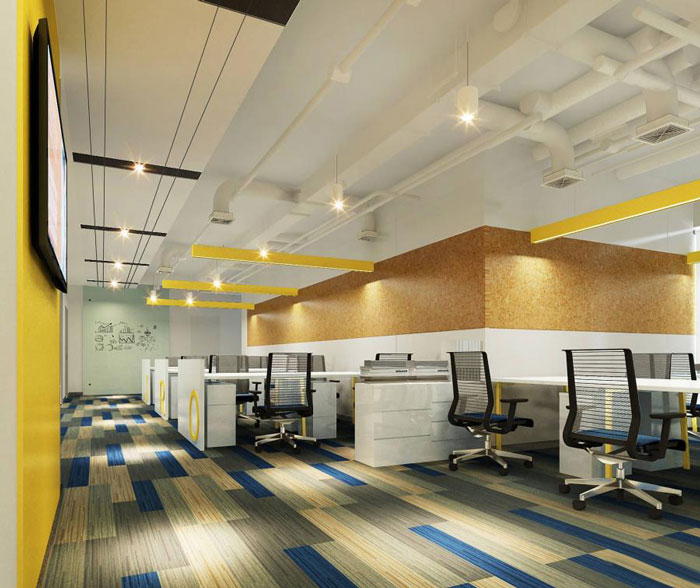 杭州湘湖辦公室辦公區(qū)裝修設(shè)計(jì)方案