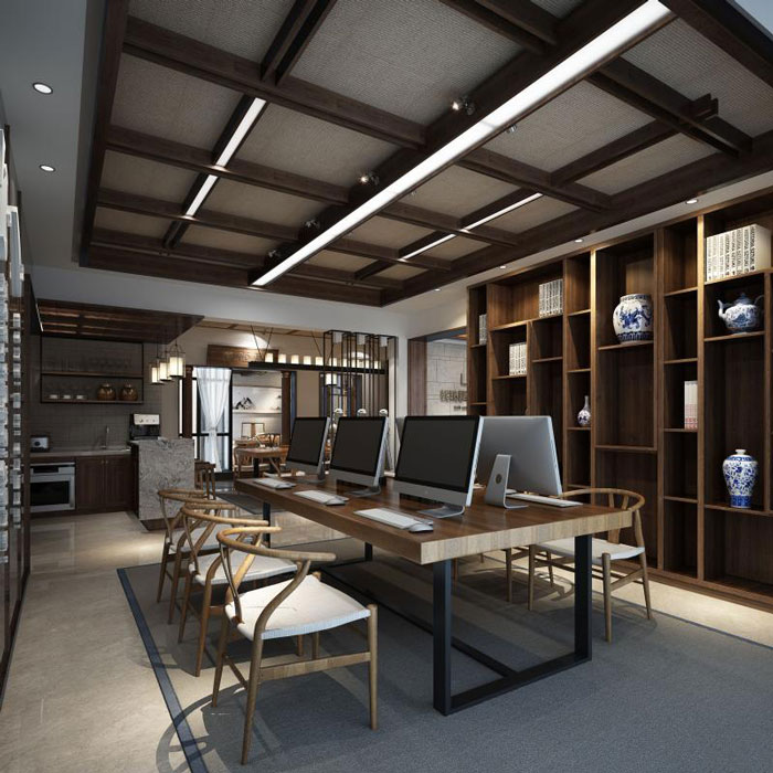 杭州蕭山辦公室辦公區裝修設計效果圖