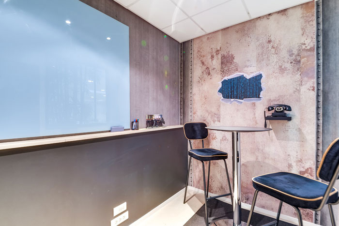 兩層550平方辦公室電話區裝修設計效果圖