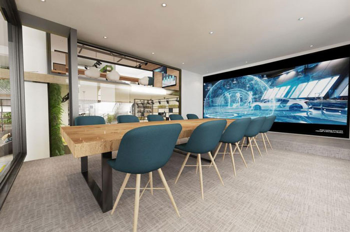 杭州桐廬辦公室會議室裝修設計效果圖