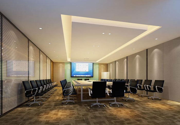 杭州倉前辦公室會議室裝修設(shè)計效果圖