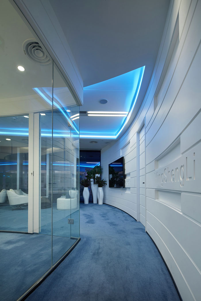 企業辦公室過道裝修設計效果圖