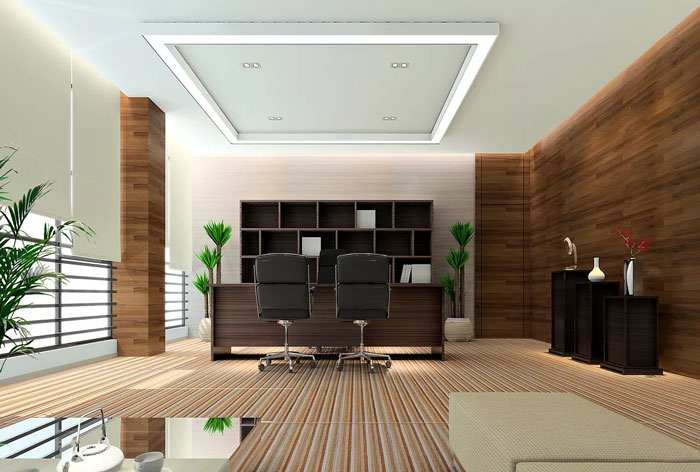 獨棟辦公樓總經(jīng)理辦公室裝修設計效果圖