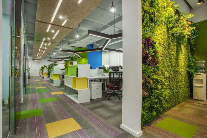 杭州閘弄口辦公室過道裝修設計效果圖