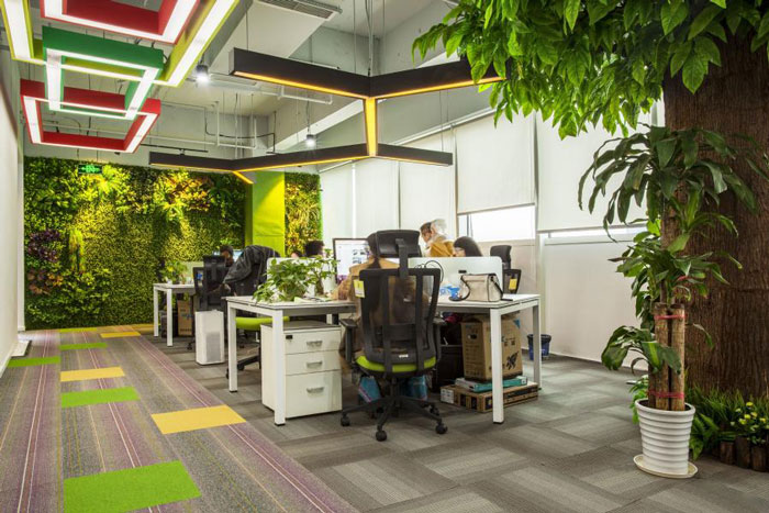 杭州閘弄口辦公室辦公區裝修設計效果圖