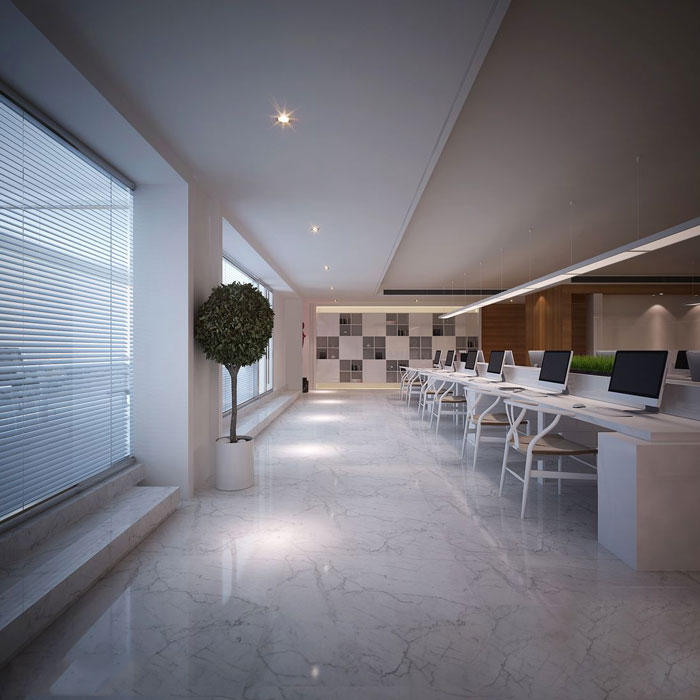 現(xiàn)代中式辦公會所辦公區(qū)設計效果圖