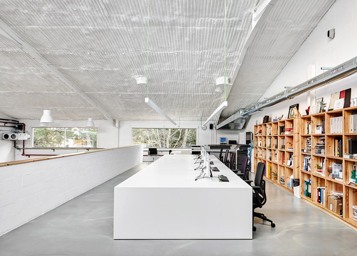 工廠辦公室辦公區裝修效果圖