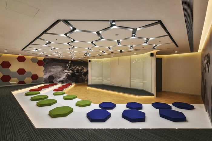 廠房辦公樓瑜伽區域裝修設計效果圖