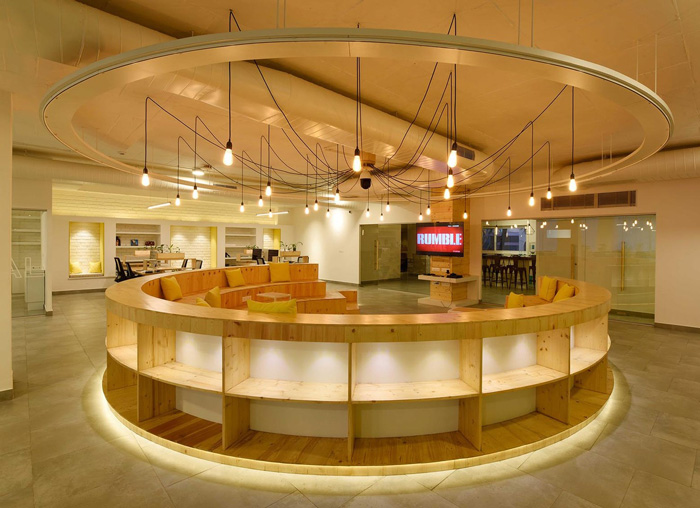 廠房辦公樓接待區裝修效果圖