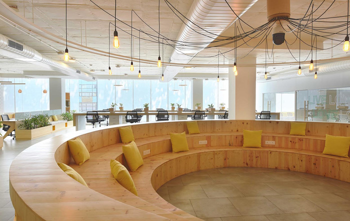 廠房辦公樓休息區裝修效果圖