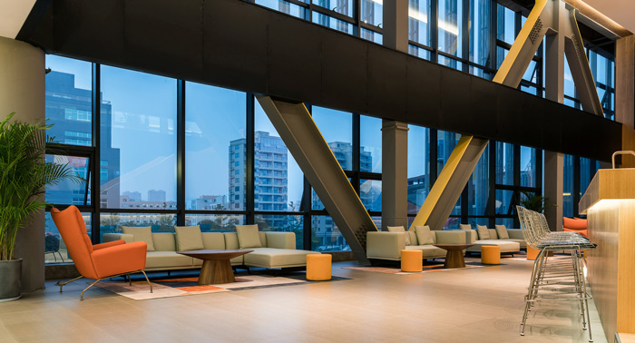 聯合辦公交流區裝修設計效果圖