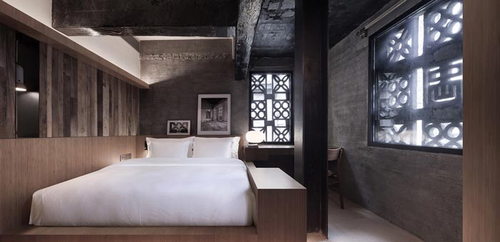 陽朔糖舍酒店客房軟裝裝修設計效果圖