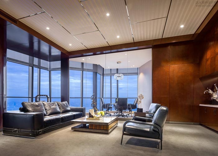 金融控股公司接待區(qū)裝修設(shè)計(jì)效果圖