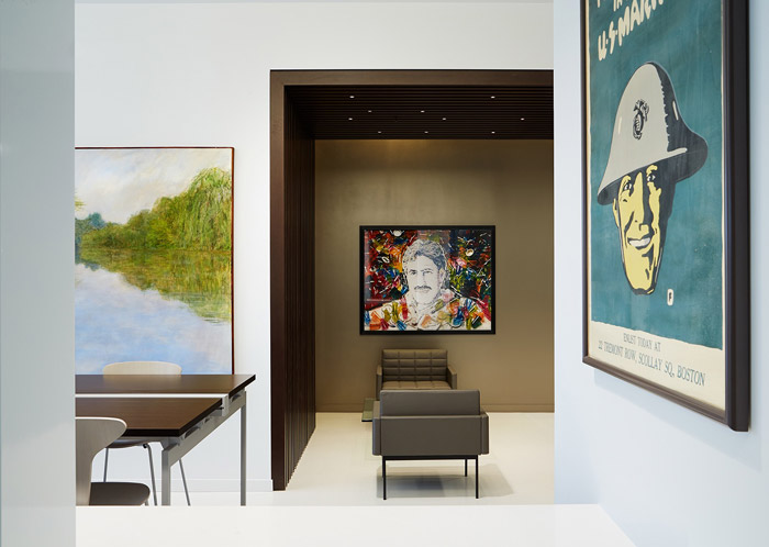 財務代理公司接待區裝修設計效果圖