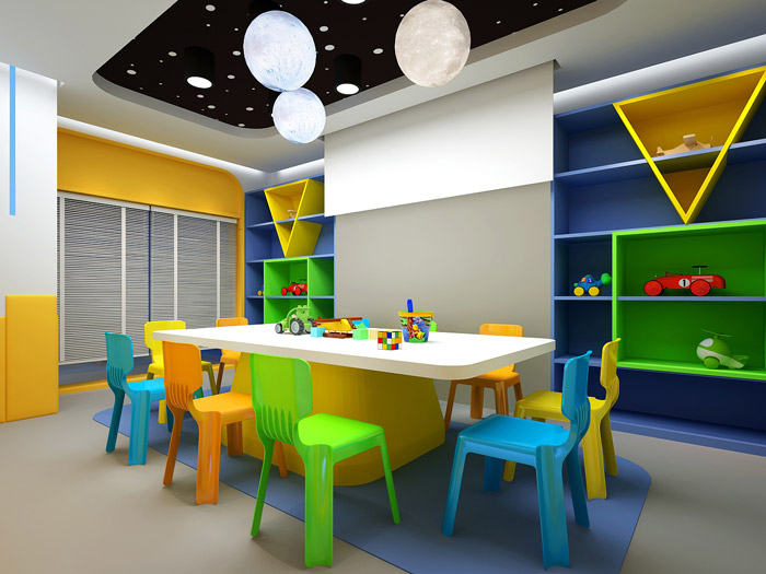 少兒培訓機構(gòu)教室裝修設(shè)計效果圖