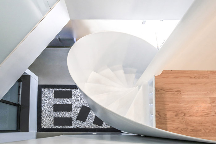 創想實驗室旋轉樓梯裝修設計效果圖