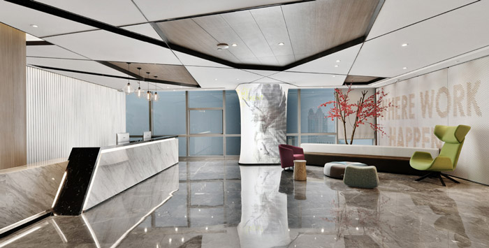 聯合辦公接待區裝修效果圖