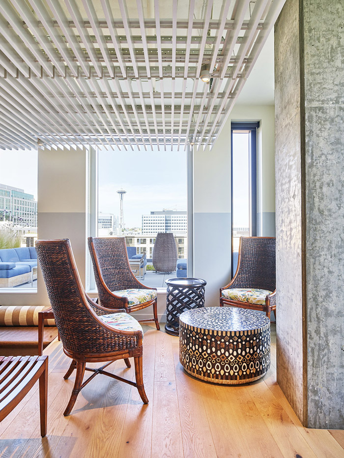 200人辦公室休息區裝修設計效果圖