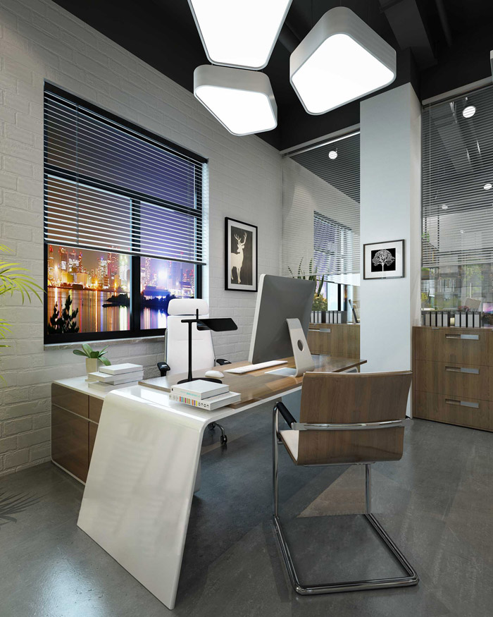 工業(yè)風總經理辦公室裝修效果圖