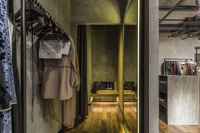 東方禪意辦公室試衣間裝修設計效果圖