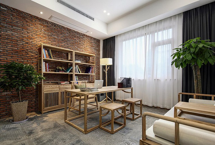 禪意經理辦公室裝修效果圖