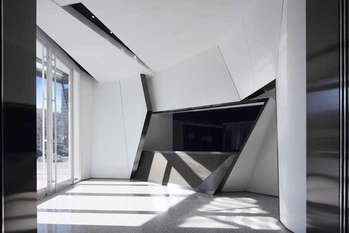 互聯網辦公室進門區裝修設計效果圖