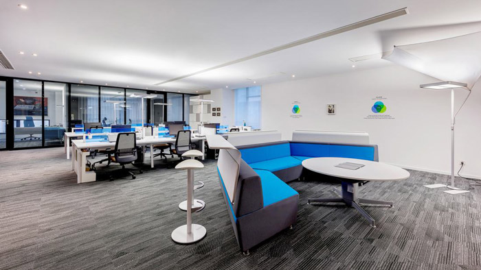 創意辦公室辦公區裝修設計效果圖
