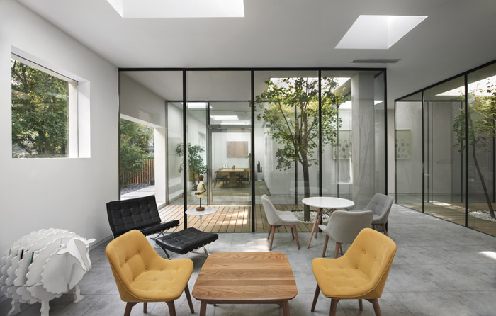 建材公司辦公室接待區裝修設計效果圖