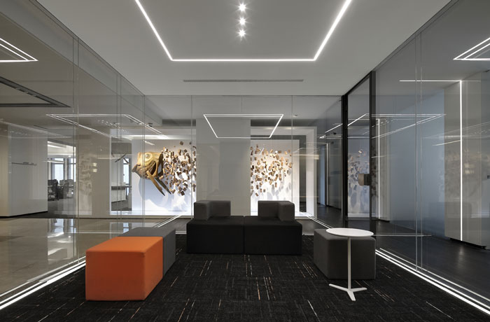 機構辦公室接待室裝修設計效果圖