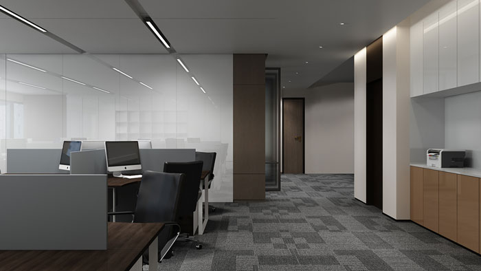 金融辦公室茶水區裝潢設計效果圖