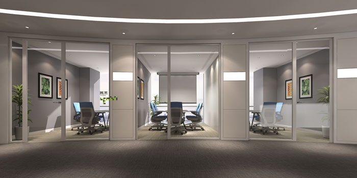 杭州器材公司辦公室接待區裝修效果圖