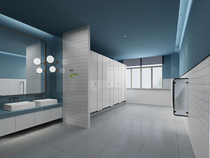 杭州聯(lián)合辦公男衛(wèi)生間裝修設(shè)計效果圖