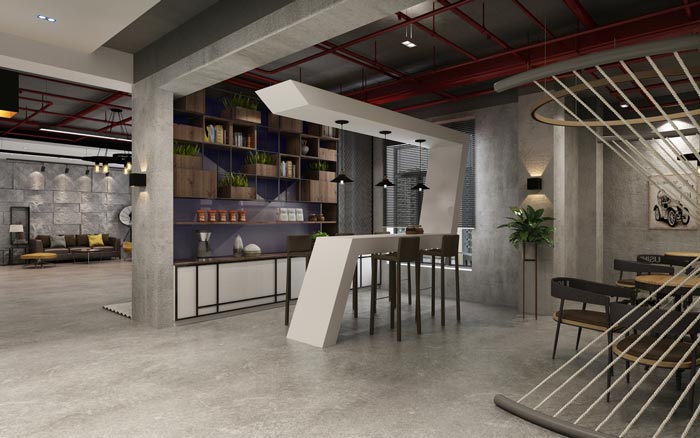 工業風辦公室茶水間設計效果圖