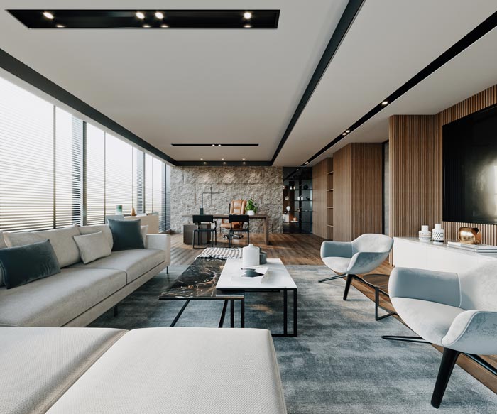 總經理辦公室裝修改造效果圖