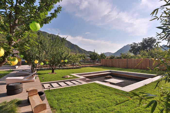 鄉村精品民宿過道裝修設計效果圖