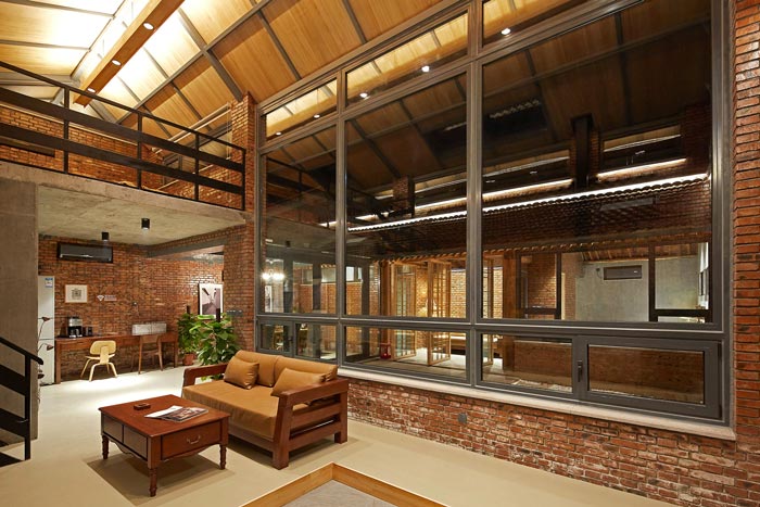 景區三合院民宿客廳設計效果圖