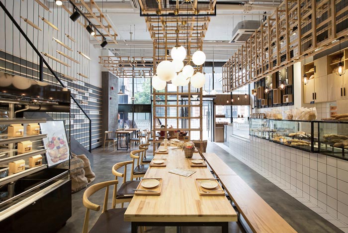 烘焙餐廳進門區(qū)裝修設(shè)計效果圖