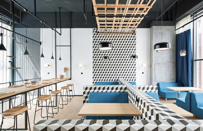 烘焙餐廳二樓餐區(qū)裝修設(shè)計效果圖