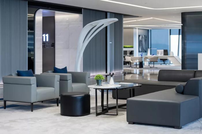 時尚辦公樓接待區設計方案